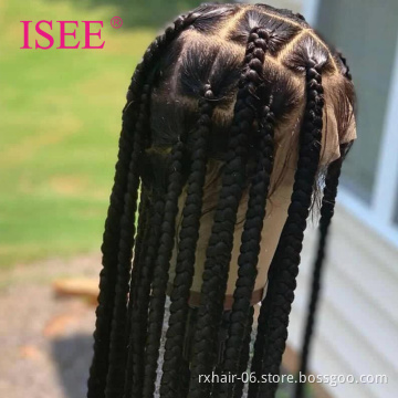 Wholesale Glueless Braid Wig Vendors,Full Lace Braided Wigs Human Hair For Women,Transparent Cornrow Braided Lace Front Wig